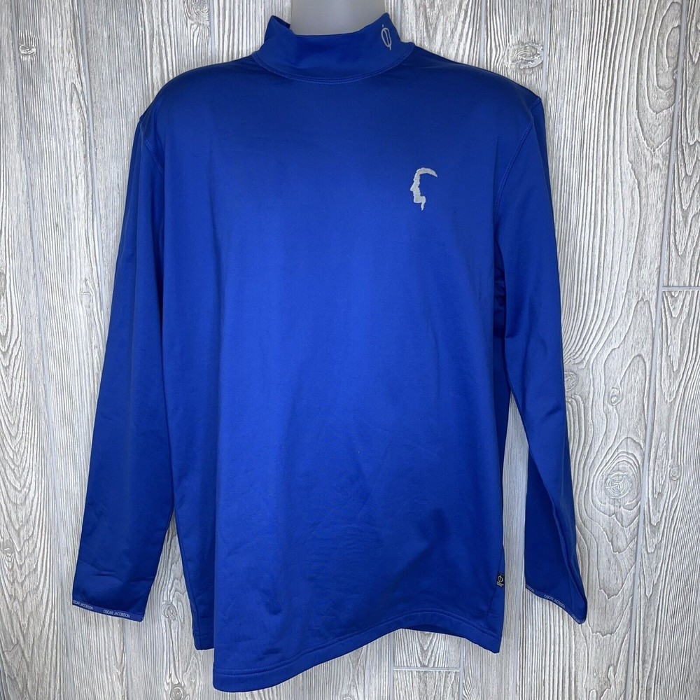 Oscar Jacobson WPS Golf RON THERMAL TURTLENECK Mens XL Pullover Blue New NWT